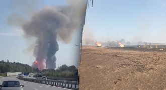 Огромный столб огня и дыма: в Полтавской области прогремел мощный взрыв