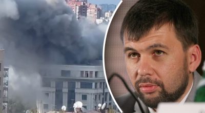 У центрі Донецька пролунав потужний вибух: приліт по адміністрації Пушиліна