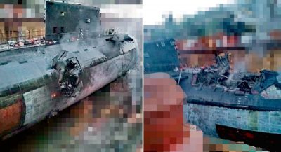 Купа металобрухту: з’явилися фото підводного човна Ростов-на-Дону після удару ЗСУ