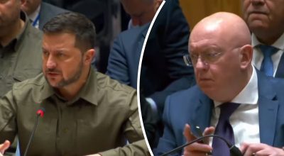 Зеленський, Небензя Зеленський, Небензя