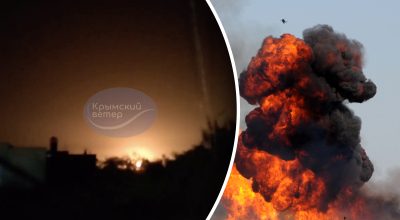 Моторошно, жах прямо: вночі в Криму лунали вибухи в районі аеродрому окупантів