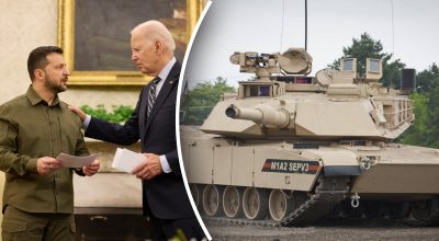 Танки Abrams, Байден, Зеленський Танки Abrams, Байден, Зеленський