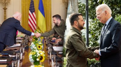 Володимир Зеленський, Джо Байден  Володимир Зеленський, Джо Байден