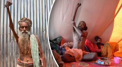 Заради цього кинув трьох дітей і дружину: чоловік з Індії тримає руку піднятою 50 років, у чому сенс