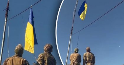 Военные подняли флаг Украины в двух селах вблизи границы с РФ