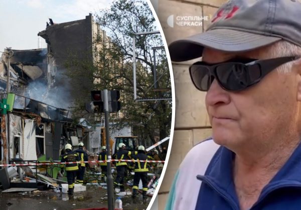 "Довбануло так, що вікна вилетіли": очевидець розповів про ракетний удар по Черкасах