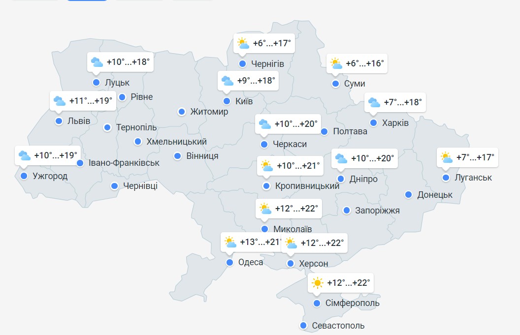 погода 30 октября