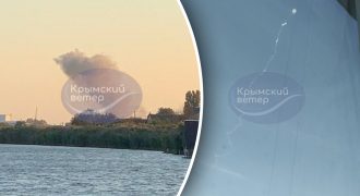 В Крыму взрывы: над Джанкоем поднимается дым