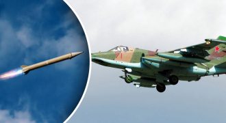Украинские военные уничтожили российский истребитель Су-25: Генштаб об атаке ВСУ