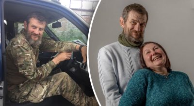 Погибший военный Игорь Дубик и его жена Оксана