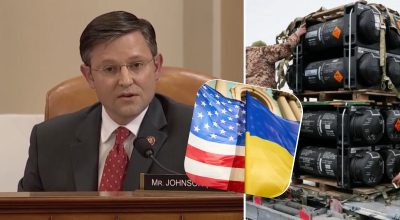 Майк Джонсон, військова допомога Майк Джонсон, військова допомога