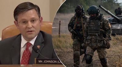 Майк Джонсон, украиские военные Майк Джонсон, украиские военные