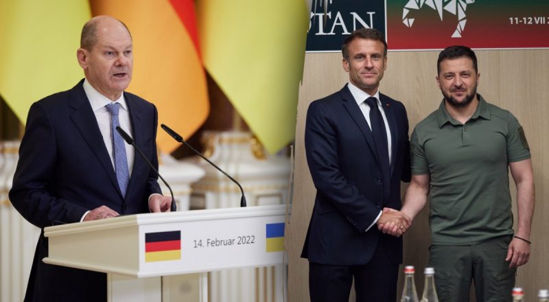 Конфликт в ЕС: из-за споров Макрона и Шольца тормозится помощь Украине