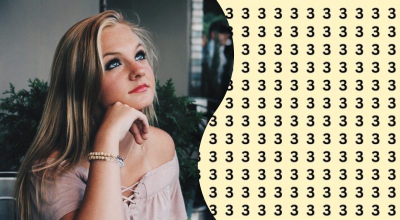 Лишь единицы найдут цифру 5 среди 3 за 10 секунд: удивительная загадка для самых внимательных