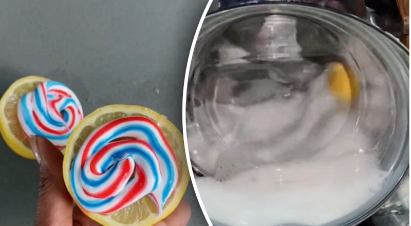 Девушка намазала лимон зубной пастой и бросила в стиралку: результат удивил