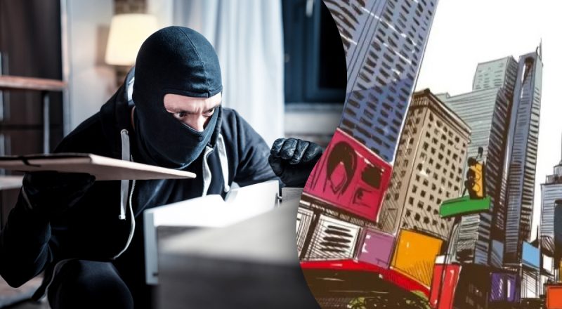 Лише геній знайде грабіжника на малюнку за 15 секунд: хитра оптична ілюзія