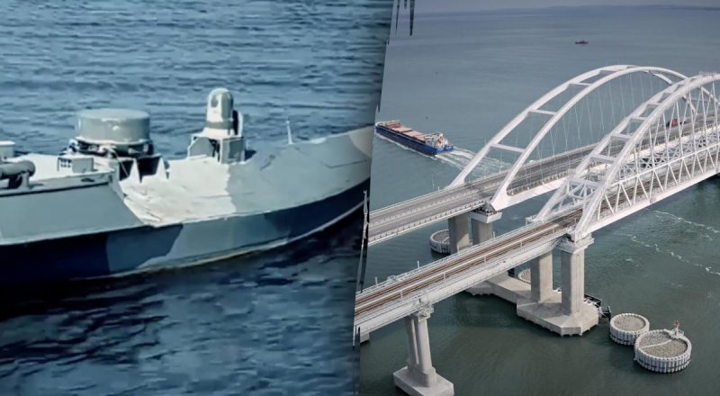 РФ боится морских дронов, как огня: враг строит барьер возле Керченского моста