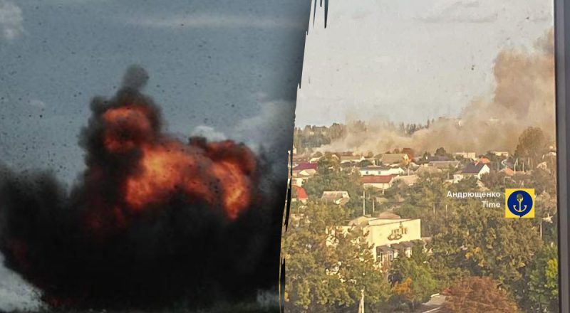 Потужний вибух і купа диму: у Скадовську підірвали російських офіцерів