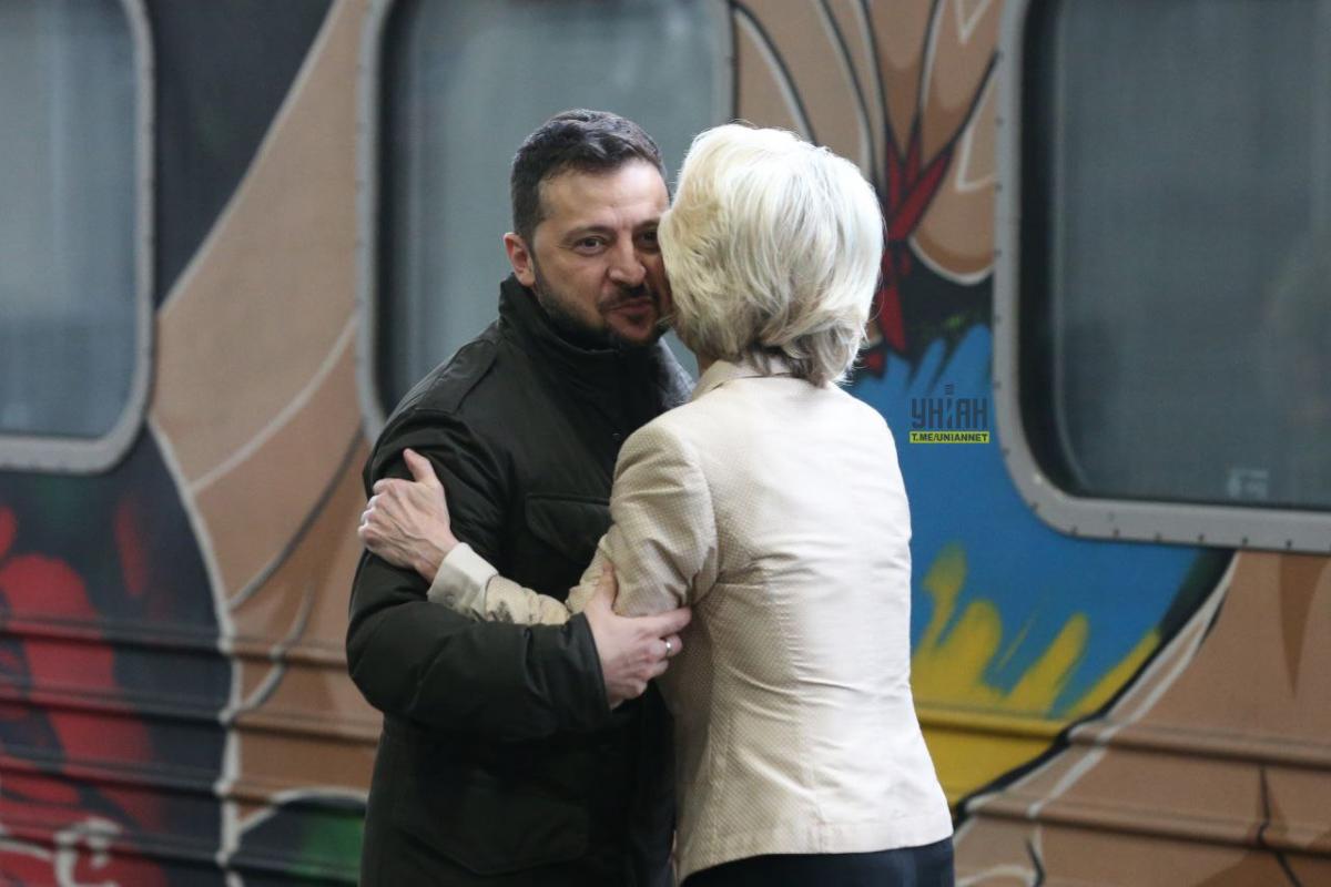 Урсула фон дер Ляйен и Владимир Зеленский