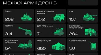 За месяц Армия дронов поразила 175 вражеских танков и 245 пушек – Минцифры