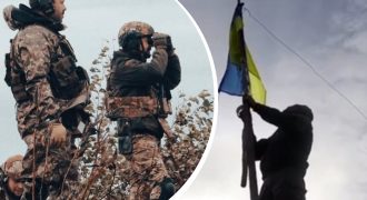 Бойцы ГПСУ дошли до границы с РФ и подняли флаг Украины в Тополях на Харьковщине