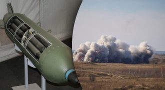 Оккупанты впервые нанесли массированный удар кассетными снарядами по ВСУ