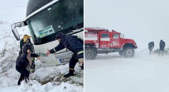 Украину накрыл снежный шторм: перекрыты дороги, обесточены более 2 тыс. населенных пунктов