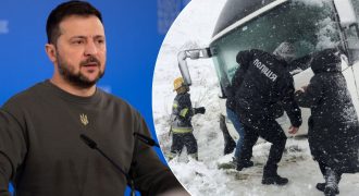 Снежный шторм движется на север, есть погибшие - Зеленский