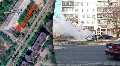 У Маріуполі підірвали авто окупанта-поліцейського  У Маріуполі підірвали авто окупанта-поліцейського