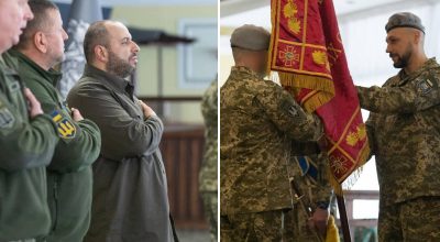 Умєров представив нового командувача ССО: Хоренко передав стяг Умєров представив нового командувача ССО: Хоренко передав стяг