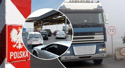 Кордон з Польщею, вантажівка Кордон з Польщею, вантажівка