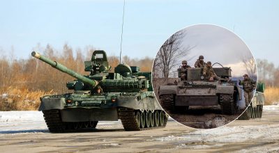 Российские военные, украинские военные