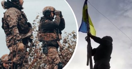 Бойцы ГПСУ дошли до границы с РФ и подняли флаг Украины в Тополях на Харьковщине