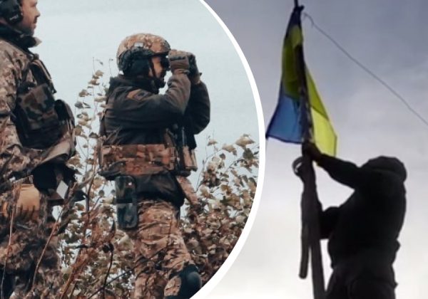 Бойцы ГПСУ дошли до границы с РФ и подняли флаг Украины в Тополях на Харьковщине