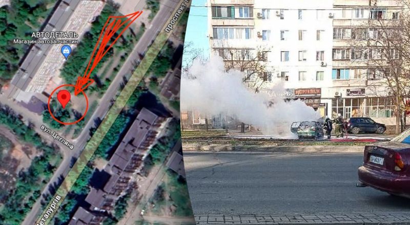 В Мариуполе подорвали авто оккупанта-полицейского