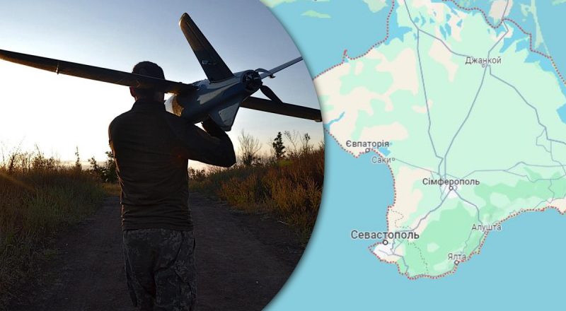 В РФ пожаловались на массовую атаку дронов на Крым: говорят, что сбили 13 БПЛА