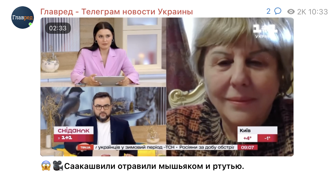 Гіулі Аласанія розповіла про стан здоров'я Саакашвілі 