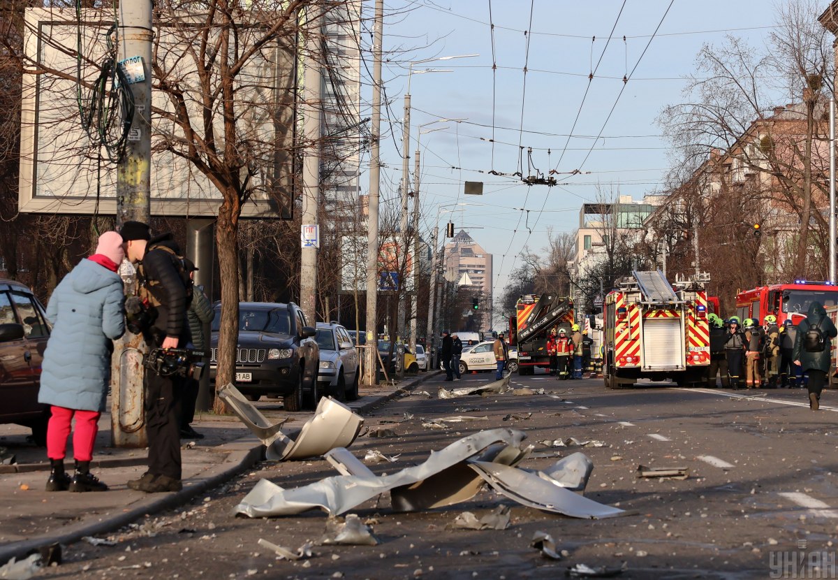 Наслідки атаки окупантів по Києву вранці 29 грудня 2023 року