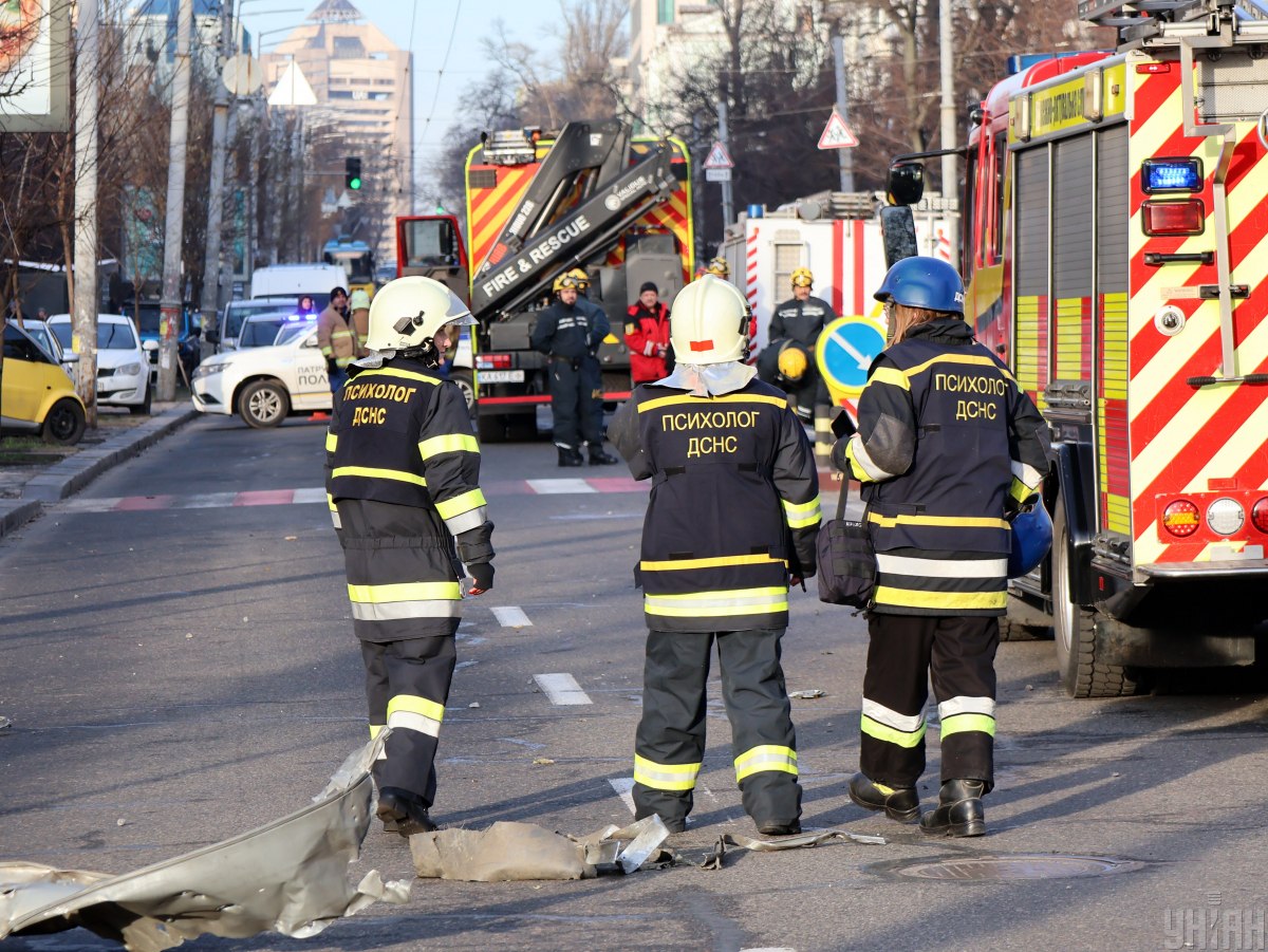Наслідки атаки окупантів по Києву вранці 29 грудня 2023 року