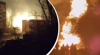 Горят газовые сети и больница: россияне массированно ударили по Херсону