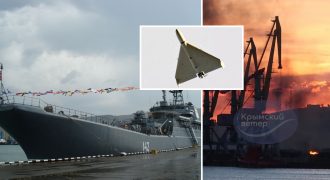 На борту были "Шахеды": новые подробности удара по БДК "Новочеркасск" в Феодосии