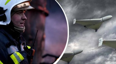 Атака дронів, рятувальник ДержНС Атака дронів, рятувальник ДержНС