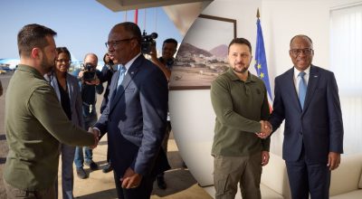 Зеленський вперше в історії України зустрівся з прем’єр-міністром Кабо-Верде Зеленський вперше в історії України зустрівся з прем’єр-міністром Кабо-Верде