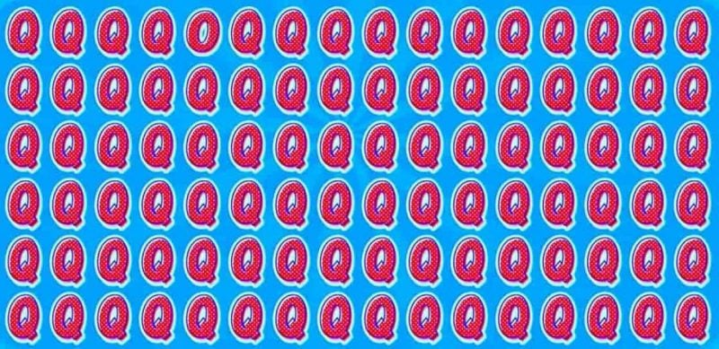 Головоломка для тех, у кого прекрасное зрение: надо найти букву O за 3 секунды
