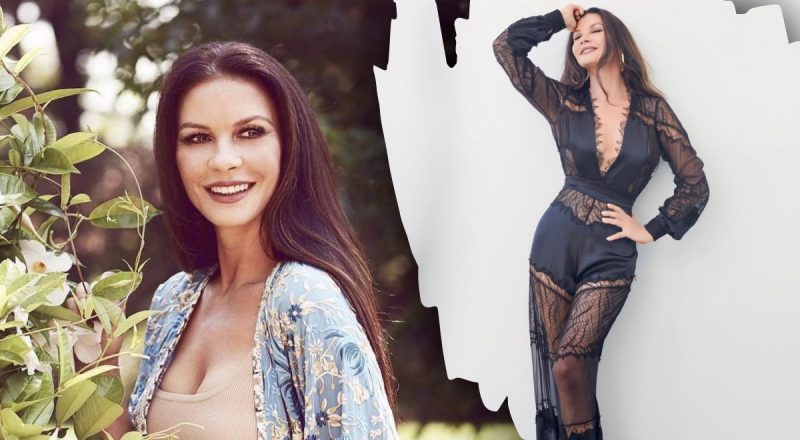 54-летняя "мама Уэнздей" Кэтрин Зета-Джонс показала уставшее лицо без макияжа