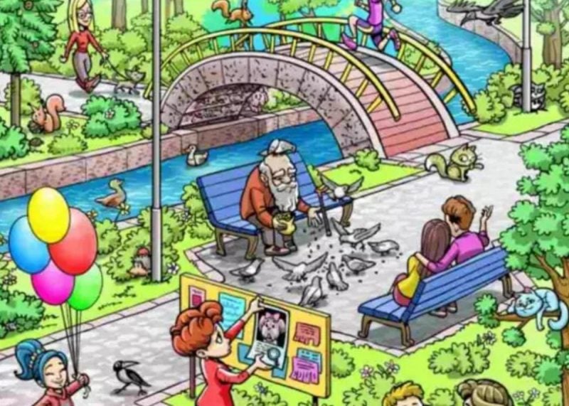 Головоломка для тих, у кого блискучий зір: треба за 7 секунд знайти цуценя