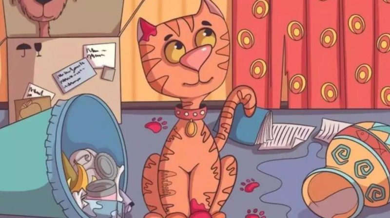 Головоломка для веселих і кмітливих: треба за 15 секунд знайти рибку для кота