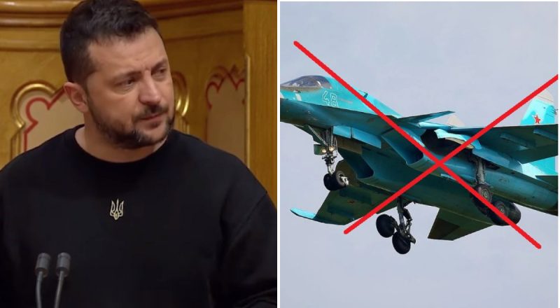 Зеленский – о сокрушении 5 боевых самолетов РФ: пусть летчики врага сделают выбор