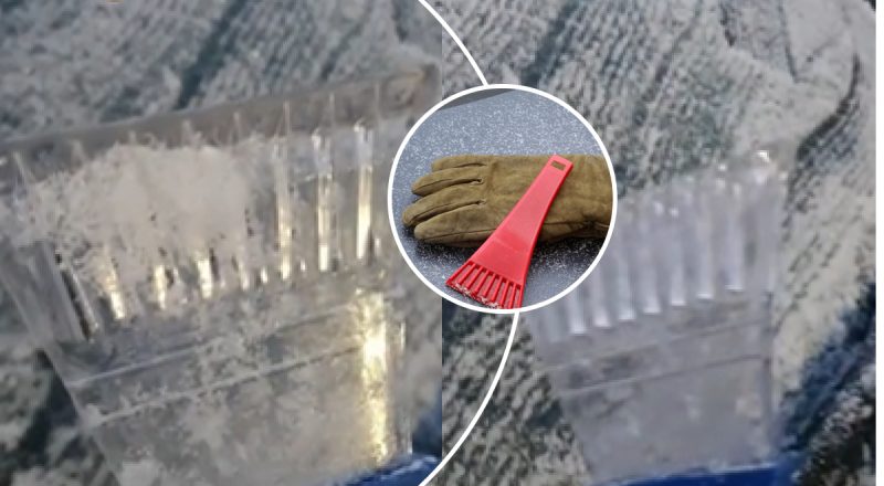 Жінка показала спосіб, як розморозити лобове скло автомобіля за секунди
