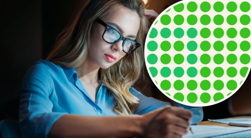 Нужно найти фигуру среди точек: невероятная оптическая иллюзия для гениев